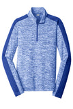 Womens: Sport-Tek® PosiCharge® Electric Heather Colorblock 1/4-Zip Pullover